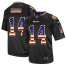 Nike Minnesota Vikings #14 Stefon Diggs Black Mens Stitched NFL Elite USA Flag Fashion Jersey
