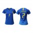 Womens Brazil #7 D. Costa Away Soccer Country Jersey