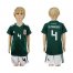 Mexico #4 R.Marquez Home Kid Soccer Country Jersey