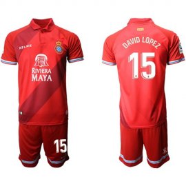 Spanish #15 David Lopez Away Soccer Club Jersey