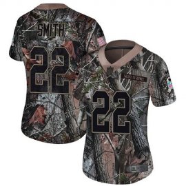 Nike Minnesota Vikings #22 Harrison Smith Camo Womens Stitched NFL Limited Rush Realtree Jersey