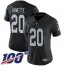 Nike Las Vegas Raiders #20 Damon Arnette Black Team Color Womens Stitched NFL 100th Season Vapor Untouchable Limited Jersey