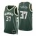 Nike Milwaukee Bucks #37 Semi Ojeleye Green Mens 2021-22 NBA 75th Anniversary Diamond Swingman Jersey – Icon Edition Mens