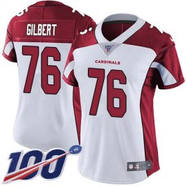 Nike Arizona Cardinals #76 Marcus Gilbert White Womens Stitched NFL 100th Season Vapor Untouchable Limited Jersey