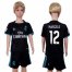 Real Madrid #12 Marcelo Away Kid Soccer Club Jersey
