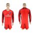 Paris Saint-Germain Blank Red Long Sleeves Soccer Club Jersey