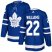 Adidas Toronto Maple Leafs #22 Tiger Williams Blue Home Authentic Stitched NHL Jersey