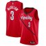 Mens Nike Portland Trail Blazers #3 C.J. McCollum Red NBA Swingman Earned Edition Jersey