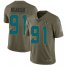 Nike Jacksonville Jaguars #91 Yannick Ngakoue Olive Mens Stitched NFL Limited 2017 Salute To Service Jersey