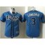 Tampa Bay Rays #3 Evan Longoria Light Blue Stitched Youth MLB Jersey