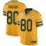 Nike Green Bay Packers #80 Jimmy Graham Yellow Mens 100th Season Stitched NFL Limited Rush Jersey