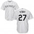 Colorado Rockies #27 Trevor Story White Cool Base Stitched Youth MLB Jersey