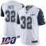 Nike Dallas Cowboys #32 Saivion Smith White Mens Stitched With Established In 1960 Patch NFL Limited Rush 100th Season Jersey