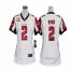 Nike Atlanta Falcons #2 Matt Ryan White With C Patch Womens Stitched NFL Elite Jersey