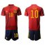 Spain #10 Thiago Home Soccer Country Jersey