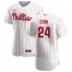 Philadelphia Phillies #24 Roman Quinn Mens Nike White Home 2020 Authentic Player MLB Jersey