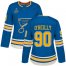 Adidas St. Louis Blues #90 Ryan OReilly Blue Alternate Authentic Stanley Cup Champions Womens Stitched NHL Jersey