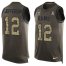 Nike Los Angeles Rams #12 Van Jefferson Green Mens Stitched NFL Limited Salute To Service Tank Top Jersey