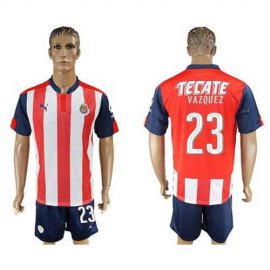 Guadalajara #23 Vazquez Home Soccer Club Jersey