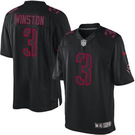 Nike Tampa Bay Buccaneers #3 Jameis Winston Black Mens Stitched NFL Impact Limited Jersey