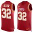 Nike Kansas City Chiefs #32 Marcus Allen Red Team Color Mens Stitched NFL Limited Tank Top Jersey