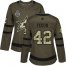 Adidas Dallas Stars #42 Taylor Fedun Green Salute to Service Womens 2020 Stanley Cup Final Stitched NHL Jersey