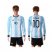 Argentina #10 Roman Home Long Sleeves Soccer Country Jersey