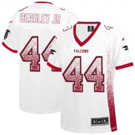 Nike Atlanta Falcons #44 Vic Beasley Jr White Womens Stitched NFL Elite Drift Fashion Jersey