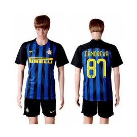 Inter Milan #87 Candreva Home Soccer Club Jersey