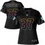 Nike Miami Dolphins #37 Myles Gaskin Black Womens NFL Fashion Game Jersey