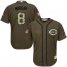 Cincinnati Reds #8 Joe Morgan Green Salute to Service Stitched Youth MLB Jersey