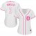 Detroit Tigers #3 Ian Kinsler White/Pink Fashion Womens Stitched MLB Jersey