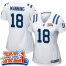 Nike Indianapolis Colts #18 Peyton Manning White Super Bowl XLI Womens Stitched NFL Elite Jersey