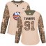 Adidas New York Islanders #91 John Tavares Camo Authentic 2017 Veterans Day Womens Stitched NHL Jersey