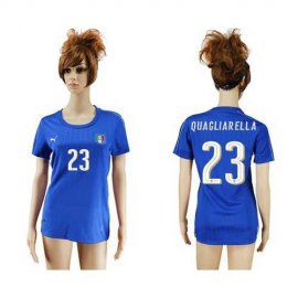 Womens Italy #23 Quagliarella Home Soccer Country Jersey