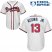 Atlanta Braves #13 Ronald Acuna Jr. White Cool Base Stitched Youth MLB Jersey