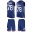 Nike New York Giants #78 Andrew Thomas Royal Blue Team Color Mens Stitched NFL Limited Tank Top Suit Jersey