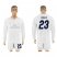 Real Madrid #23 Danilo Marine Environmental Protection Home Long Sleeves Soccer Club Jersey
