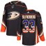 Adidas Anaheim Ducks #33 Jakob Silfverberg Black Home Authentic USA Flag Stitched NHL Jersey