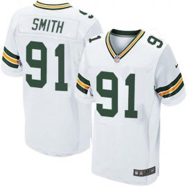Nike Green Bay Packers #91 Preston Smith White Mens Stitched NFL Elite Jersey