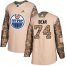 Adidas Edmonton Oilers #74 Ethan Bear Camo Authentic 2017 Veterans Day Stitched NHL Jersey