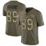 Nike New York Giants #89 Mark Bavaro Olive/Camo Mens Stitched NFL Limited 2017 Salute To Service Jersey