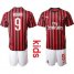 AC Milan #9 Higuain Home Kid Soccer Club Jersey