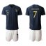 France #7 Griezmann Home Soccer Country Jersey