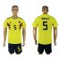 Colombia #5 Barrios Home Soccer Country Jersey