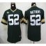 Nike Green Bay Packers #52 Clay Matthews Green Team Color With C Patch Youth Stitched NFL Elite Jersey