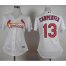 St.Louis Cardinals #13 Matt Carpenter White Home Womens Stitched MLB Jersey