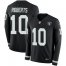 Nike Las Vegas Raiders #10 Seth Roberts Black Team Color Mens Stitched NFL Limited Therma Long Sleeve Jersey
