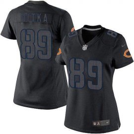 Nike Chicago Bears #89 Mike Ditka Black Impact Womens Stitched NFL Limited Jersey