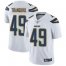 Nike Los Angeles Chargers #49 Drue Tranquill White Mens Stitched NFL Vapor Untouchable Limited Jersey